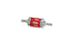 Fuel Filter 6mm chrome/red