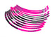 Rim Sticker Kit 12" Stage6 pink / black