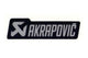 Sticker Akrapovic heat resistant 150x44mm
